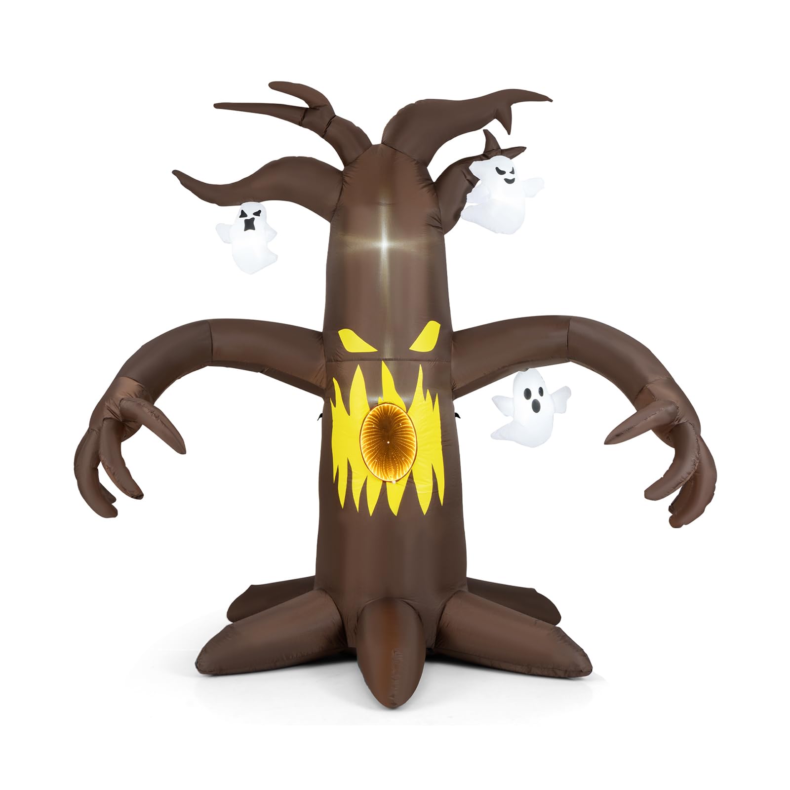 Tangkula 7,8 FT Arbre Mort Effrayant Gonflable d'Halloween